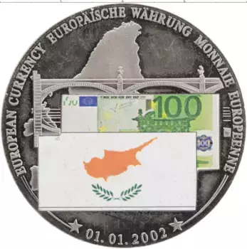 Монета Жетон Германии 2002 года Медно-никель Переход на Евро