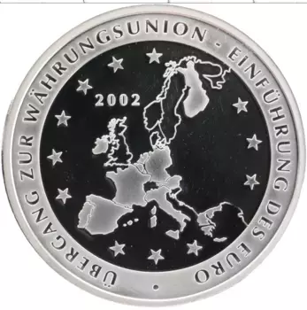 Монета Жетон Германии 2002 года Посеребрение Европейский союз