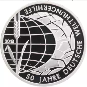 Монета Жетон Германии 2012 года Посеребрение 50 лет продовольственной программы