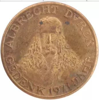 Монета Жетон Германии Бронза Альберт Дюрер