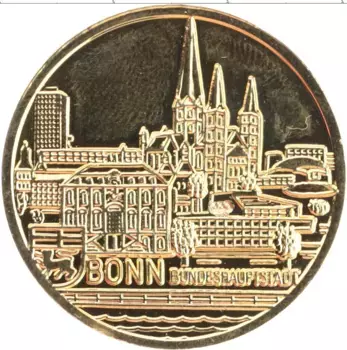 Монета Жетон Германии Латунь 2000-летие Бонна