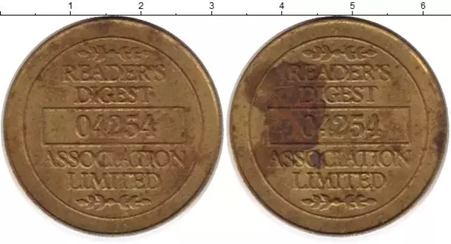 Монета Жетон Германии Латунь