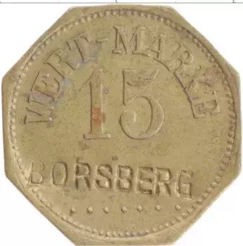 Монета Жетон Германии Латунь Борсберг