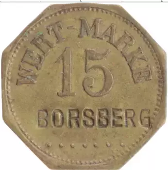 Монета Жетон Германии Латунь Борсберг