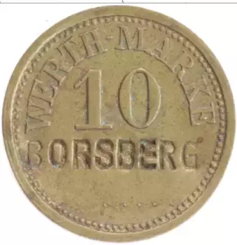 Монета Жетон Германии Латунь Борсберг