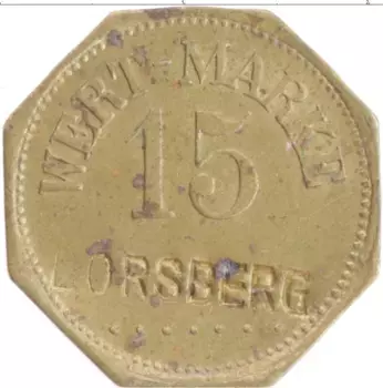 Монета Жетон Германии Латунь Борсберг