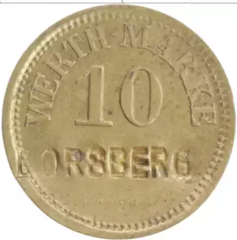 Монета Жетон Германии Латунь Борсберг