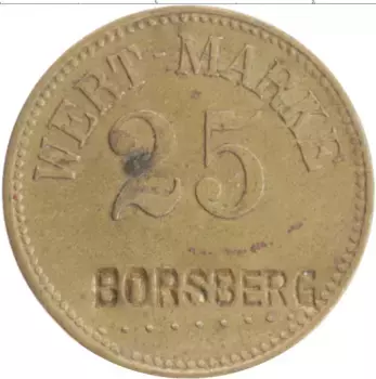 Монета Жетон Германии Латунь Борсберг