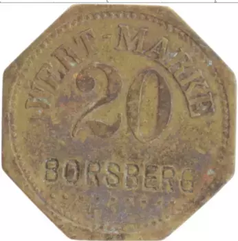 Монета Жетон Германии Латунь Борсберг