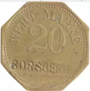 Монета Жетон Германии Латунь Борсберг
