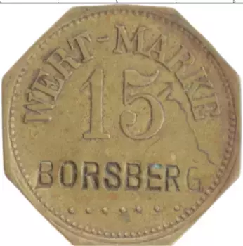 Монета Жетон Германии Латунь Борсберг