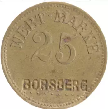 Монета Жетон Германии Латунь Борсберг