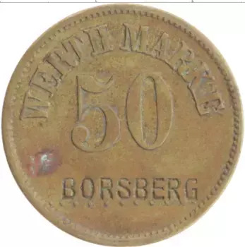 Монета Жетон Германии Латунь Борсберг