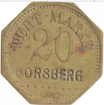 Монета Жетон Германии Латунь Борсберг