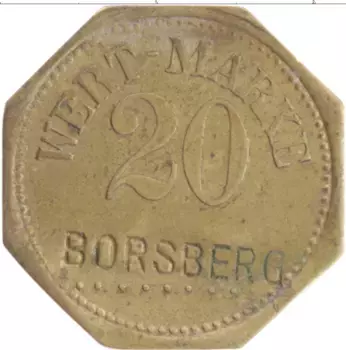 Монета Жетон Германии Латунь Борсберг