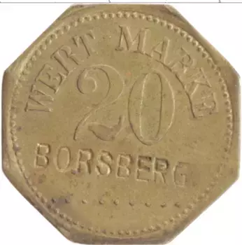 Монета Жетон Германии Латунь Борсберг