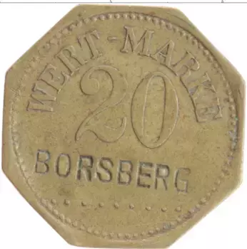 Монета Жетон Германии Латунь Борсберг