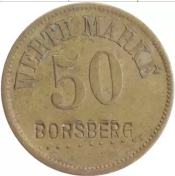 Монета Жетон Германии Латунь Борсберг