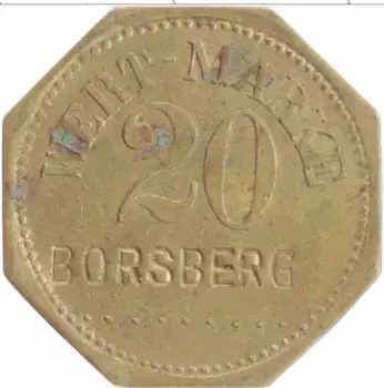 Монета Жетон Германии Латунь Борсберг