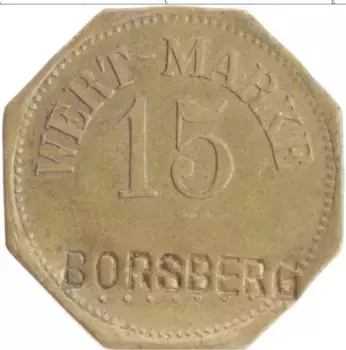 Монета Жетон Германии Латунь Борсберг