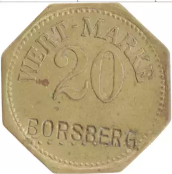 Монета Жетон Германии Латунь Борсберг