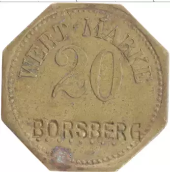 Монета Жетон Германии Латунь Борсберг
