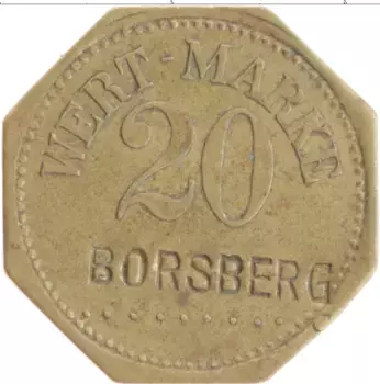 Монета Жетон Германии Латунь Борсберг
