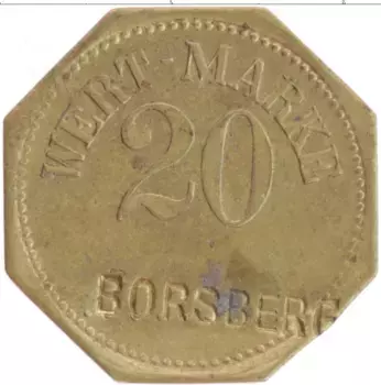 Монета Жетон Германии Латунь Борсберг