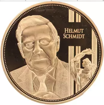 Монета Жетон Германии Латунь Гельмут Шмидт