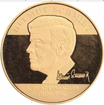 Монета Жетон Германии Латунь Гельмут Шмидт