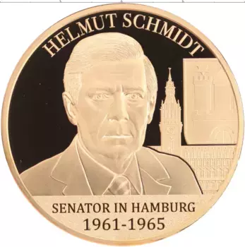 Монета Жетон Германии Латунь Гельмут Шмидт