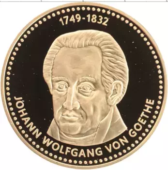 Монета Жетон Германии Латунь Гете