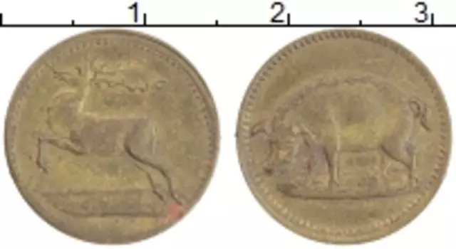 Монета Жетон Германии Латунь Игровой жетон