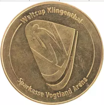 Монета Жетон Германии Латунь Лыжная арена