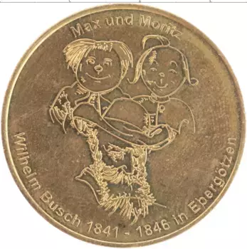 Монета Жетон Германии Латунь Макс и Мутз