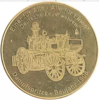 Монета Жетон Германии Латунь Музей техники