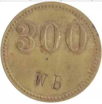 Монета Жетон Германии Латунь WB