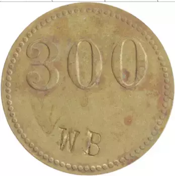 Монета Жетон Германии Латунь WB
