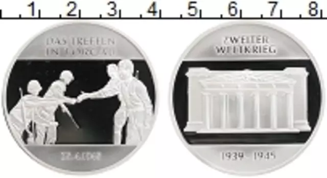Монета Жетон Германии Посеребрение Немецкий исторический музей ВМВ