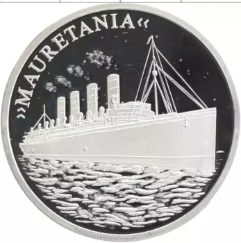 Монета Жетон Германии Серебро Корабль Мавритания