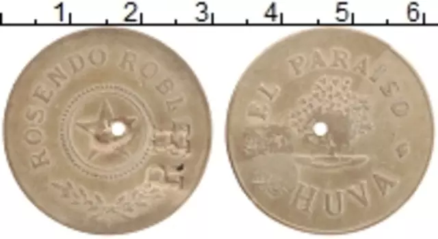 Монета Жетон Гватемалы Бронза Плантационный токен