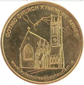 Монета Жетон Ирландии Латунь Готическая церковь