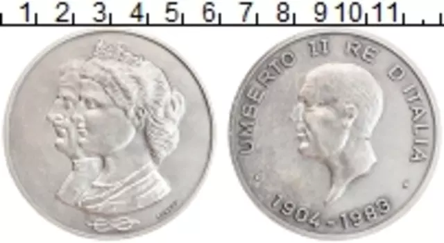 Монета Жетон Италии 1983 года Медно-никель Умберто II