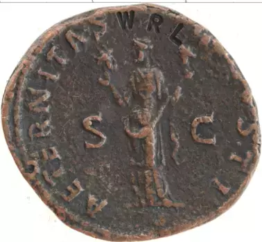 Монета Жетон Италии Бронза Игровой жетон