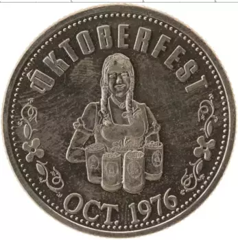 Монета Жетон Канады 1976 года Медно-никель Октоберфест, токен