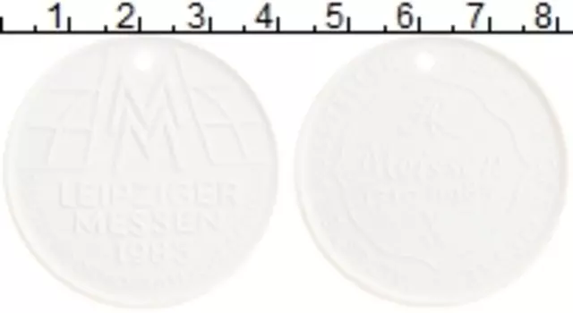 Монета Жетон Мейсена 1985 года Пластик Лейпциг