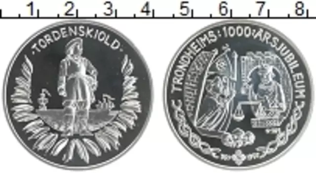 Монета Жетон Норвегии 1997 года Серебро Торденскильд