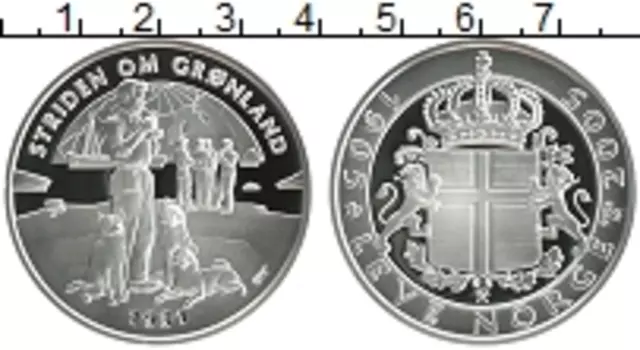 Монета Жетон Норвегии 2005 года Серебро Гренландия 1931