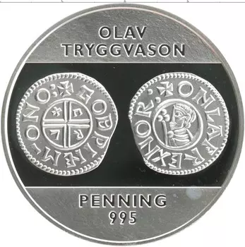 Монета Жетон Норвегии Серебро История монет