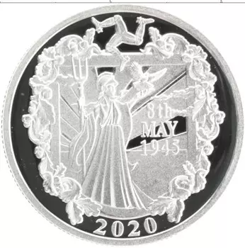 Монета Жетон Острова Мэн 2020 года Серебро Елизавета II